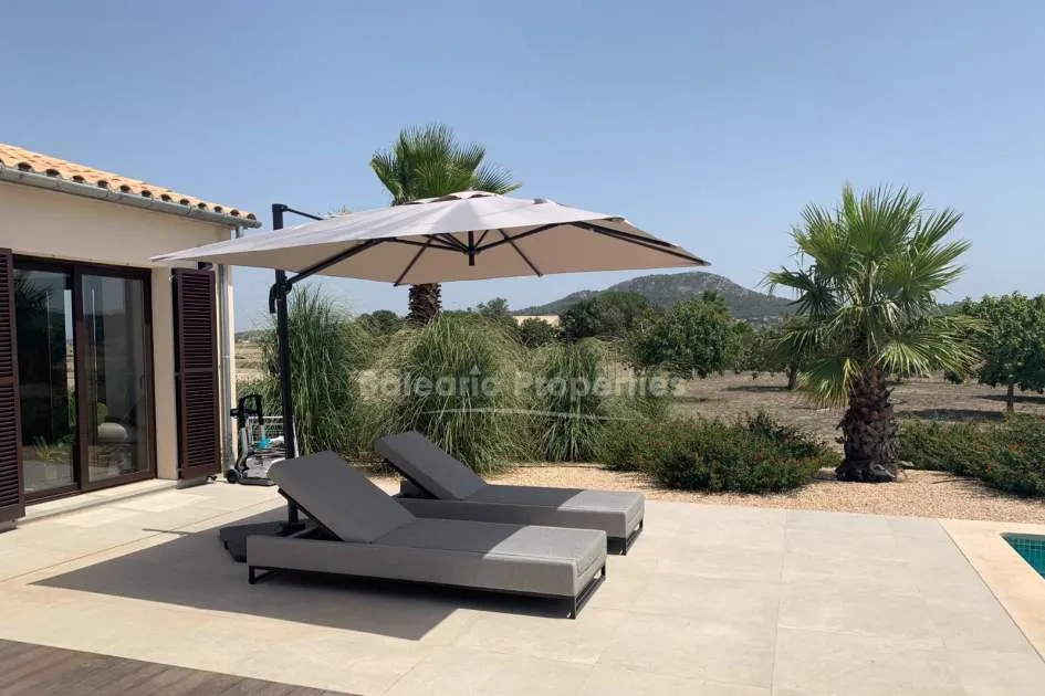Modern country villa with beautiful views for sale in Sineu, Mallorca