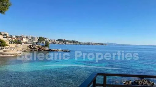 Incredible front line apartment for sale with direct sea access in Cas Catala, Mallorca