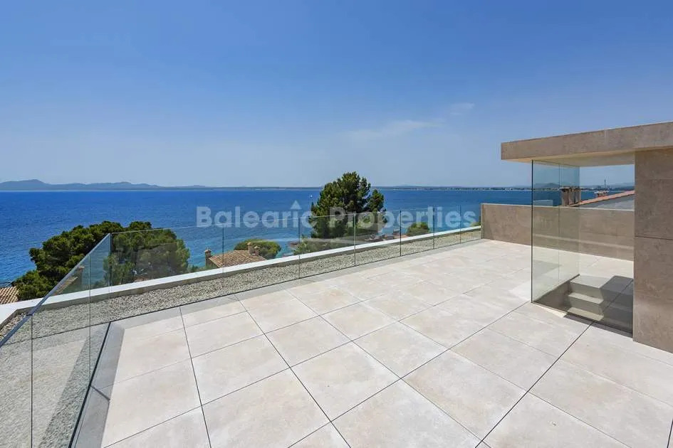 State-of-the-art sea view villa for sale in Alcanada, Mallorca