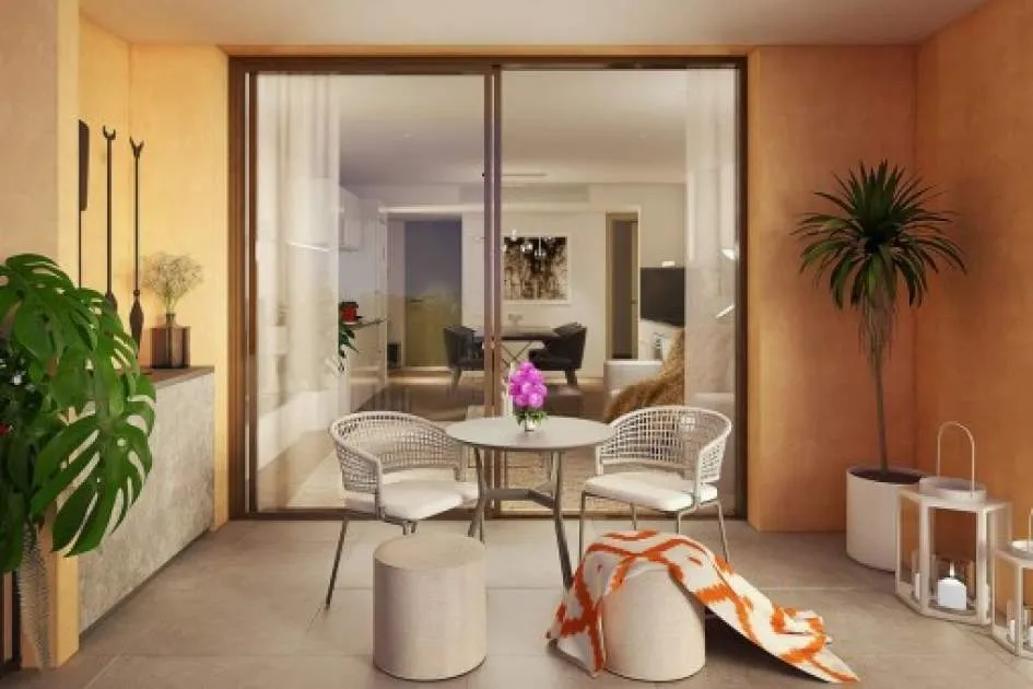 Spacious new build ground floor apartments with terraces in central Santanyí