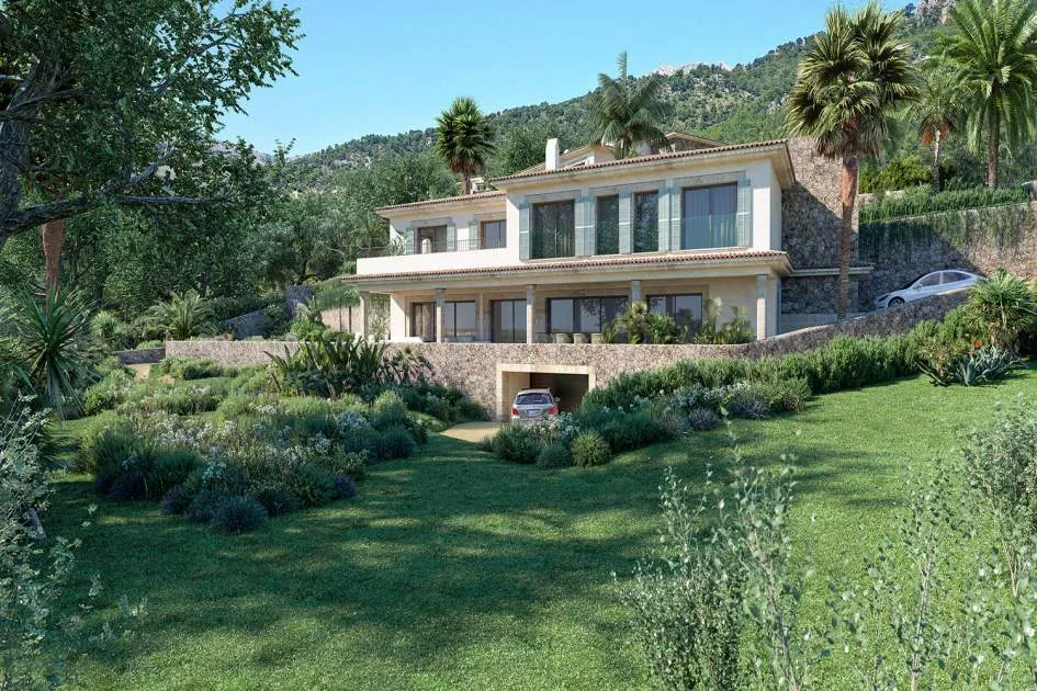 Building plot with project for 2 finca style villas in idyllic setting
